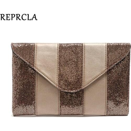 PEPRCLA Fashion Women Clutch Bag Sequined Envelope Handbag Designer Day Clutches Ladies Hand Bags Purse