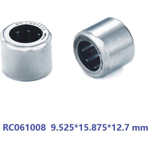 50pcs/lot RC061008 3/8"x 5/8"x 1/2" Inch Size One Way Clutch Needle roller Bearing 9.525*15.875*12.7 mm