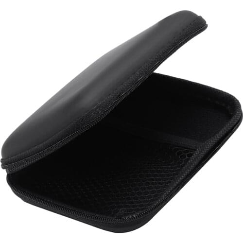 Portable Hard Disk Drive Shockproof Zipper Cover Bag Case 2.5inch HDD Bag Hardcase Black