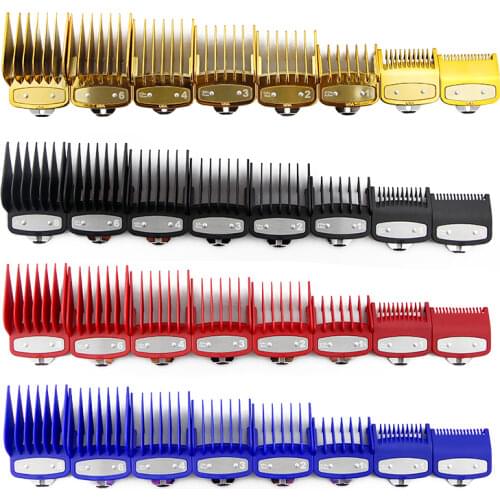 Professional 8 Pcs Hair Clipper Limit Comb Guide Attachment Size Barber Combs Hairdresser Replacement Hair Clipper Limit Comb