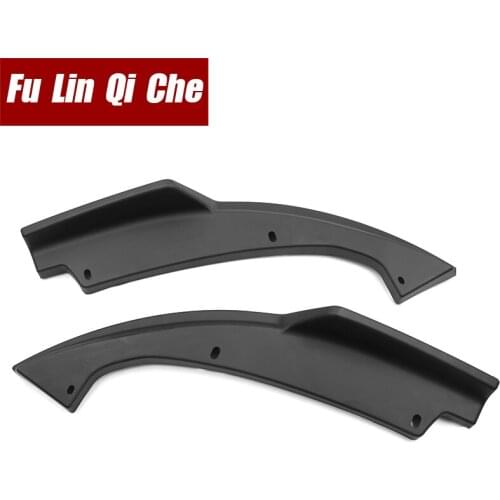 Car Rear Bumper Lip Splitter Lower Corner Covers Splitter Spoilers Apron Corner Valance For Honda For Civic 2016 2017 2018 2019