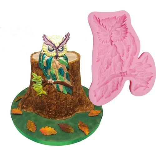 Halloween Owl Shape Silicone Cake Decorating Tools Handmade Soap Candle Molds DIY Plaster Aromatherapy Making Mould Resin Crafts