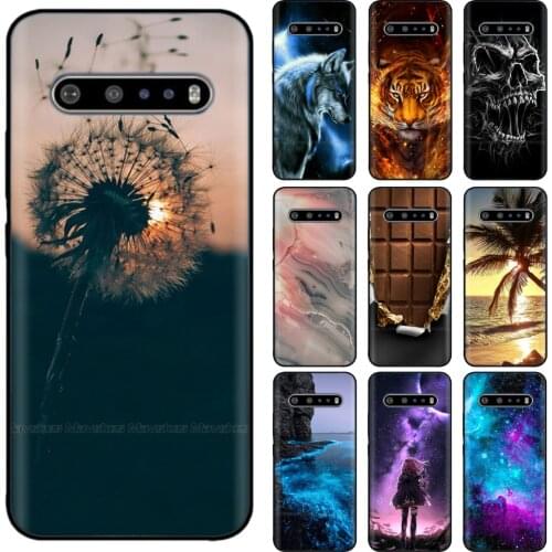 For LG V60 ThinQ Silicone Phone Cover For LG V50 ThinQ Cases Soft TPU Back Cover Case Fundas for LG V30 V40 V 60 Bumper Coque