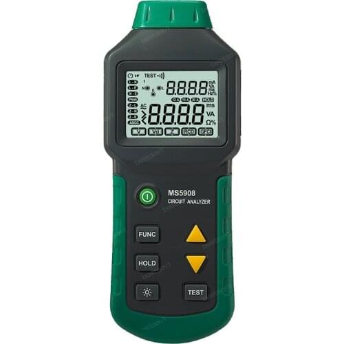 Hot Sale High Precision Accuracy Digital TRMS Voltage Tester Circuit Analyzer MS5908 AC Voltage Distribution Line Fault Meter