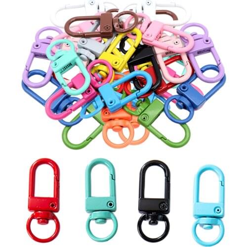 30pcs/lot Snap Lobster Clasp Hooks DIY Jewelry Making Findings for Keychain Neckalce Bracelet Supplies