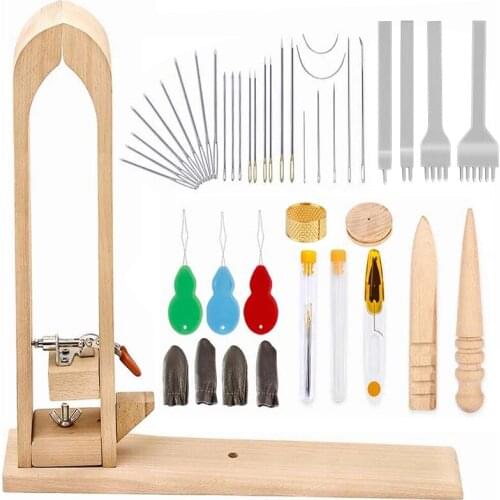 LMDZ Leather Sewing Clamp Leather Working Tools Leather Sewing Kits Leather Stitching Pony Leather Needle Leather Prong Punch