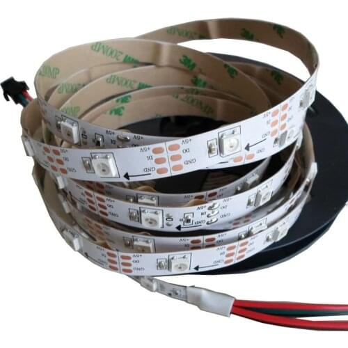 5mX Addressable SK6812 5050SMD rgb led digital strip 30/60/72/144LED/m IP30/IP65/IP67 white/black PCB available free shipping
