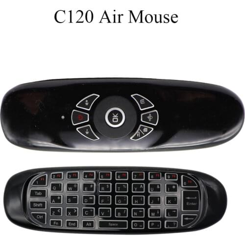 C120 6 Axis Gyroscope 2.4GHz Wireless Mouse Kyboard Gamer keyboard for Smart TV Mini PC Wireless Keyboard with Remote Control