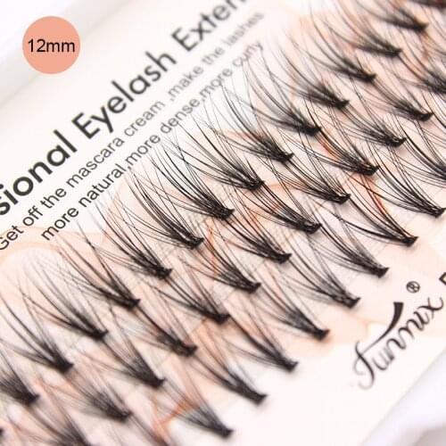 FUNMIX 60 bundles/boxes Individual Flare Lashes 20D Cluster False Eyelashes Natural long Faux Mink Eyelash Extension Makeup