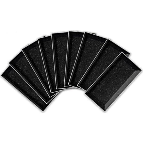 9/27/54 Pieces Black Terrazzo Black Long Brick Kitchen Bathroom Waterproof Self-adhesive Wall Tile Ceramic Wallpaper