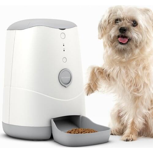 3.7L App controlled automatic pet dog cat food feeder wifi connection scheduled feed smart pet food dispenser feeder