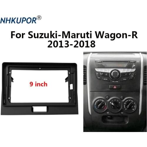 Car Radio Frame Kit For Suzuki-Maruti Wagon-R 2013-2018 Auto Stereo CD/DVD Dash Fascia Mount Trim Panel Bezel Faceplate
