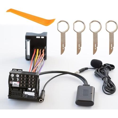 Bluetooth Aux-In Audio Cable Harness Adapter Duable For Ford Mondeo Focus With Microphone High Quality Car Styling Accessories