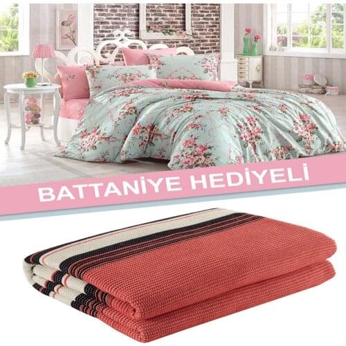 Cotton Solid Color Double Duvet Cover Set FreshColor 5-Piece Modern And Stylish Design European American Style BLANKET GIFT