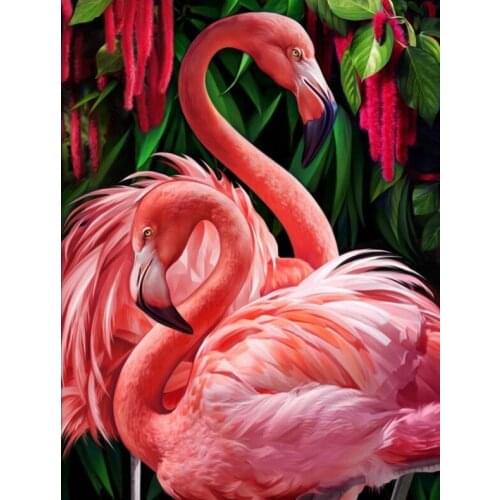 Lover birds diamond painting flamingo rhinestone embroidery mosaic sticker decor diamond tapestry posters wall papers kids gift