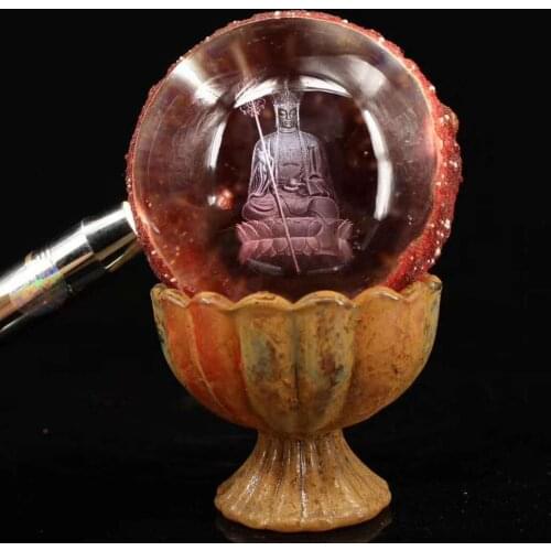 Collection Chinese Tibetan Buddhism supreme phantom she li zi, Dizang Bodhisattva Buddha statue