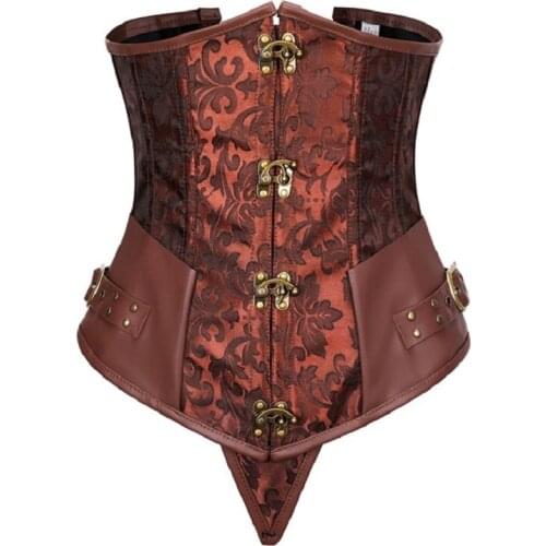 Women Steampunk Corset Sexy Slim Burlesque Shaper Panties Strapless Plus Size Gothic Corsets Bustier Top Underwear Waist Trainer