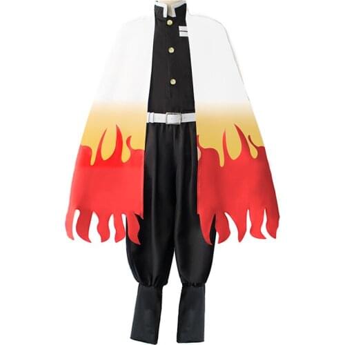 Anime Demon Slayer: Kimetsu no Yaiba Cosplay Rengoku Kyoujurou Costume Men Costume Kimetsu no Yaiba Cosplay