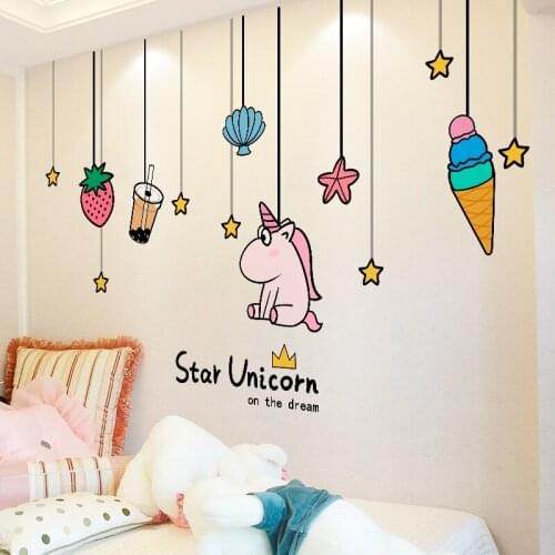 Horse Animals Wall Stickers DIY Cartoon Stars Wall Decals for Kids Bedroom Baby Room Nursery House Decoration Accessories