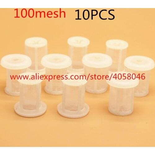 LVMP HVLP Cylindrical washable 100 mesh paint spray gun filter,Lower pot gun filter net,sprayer filter 8mm hole