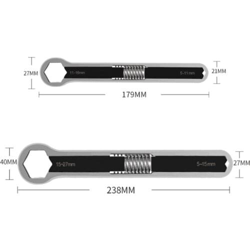 Multifunction Adjustable Wrench Double Head Spanner Universal Repair Hand Tools