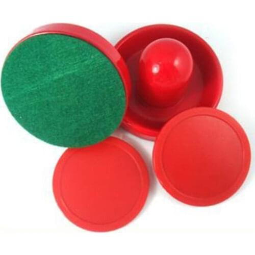 New Mini Air Hockey 65mm Goalies 50mm Pucks Felt Pusher Set CN Seller