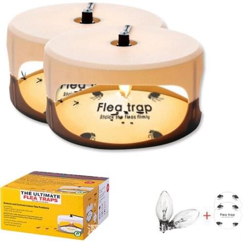 1Pc Flea Trap Stickers Strong Flies Traps Bugs Sticky Dome Catching Aphid Insects Killer Pest Control Whitefly Thrip Sticker