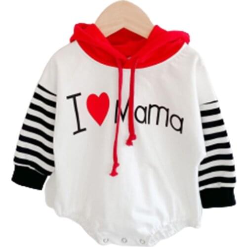 2020 Autumn New Baby Girl Bodysuits Baby Striped Contrast Clothes Bodysuits For Girls Clothing Fashion Kids Long Sleeve Clothe