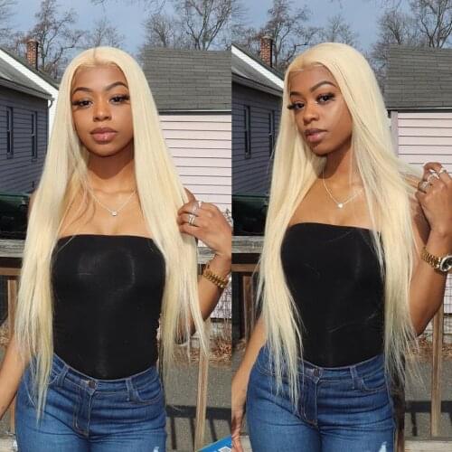 613 Lace Frontal Wig HD Lace Frontal Wig Transparent Lace Wigs Remy Brazilian Bone Straight Blonde Lace Front Human Hair Wigs