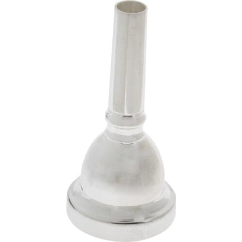 Durable Metal Stage Trombone Mouthpiece Large Shank Silver DIY