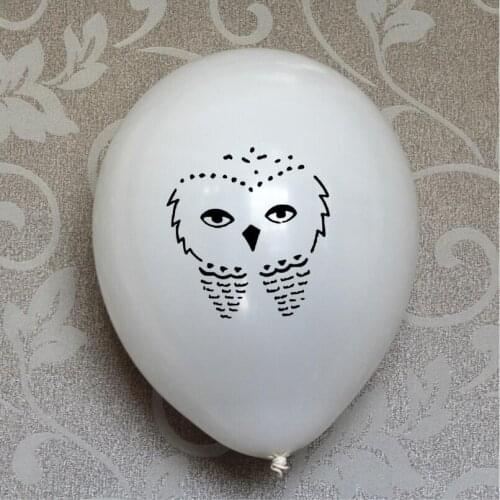 15 White Owl Latex Balloons Balloons Great for a Magical 7th 8th 9th 10th 11th 12th Birthday party Decorations Shower supplies
