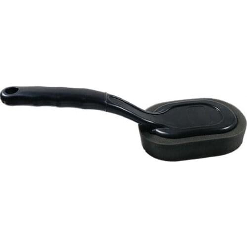 60% Hot Sale Tire Shine Applicator Arc Design Wear-resistant Sponge Car Tire Cleaning Brush with Long Handle for Car Tire Window