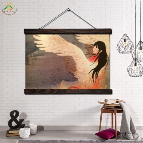 Japan Girl Single Modern Wall Art Print Pop Art Picture And Poster Frame Hanging Scroll Canvas Painting Canvas Poster Home Decor