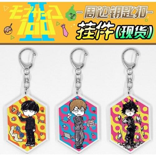 Japan Anime Mob Psycho 100 Mobu Saiko Hyaku Kageyama Shigeo Kageyama Ritsu Cosplay Acrylic Keychain Charm Pendant Keyring Gifts