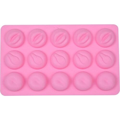 Funny Creative Holiday Handmade Gift DIY Ice Cream Silicone Mold Lip Pattern Personality Cartoon Handmade Soap Cake Chocolate Mo