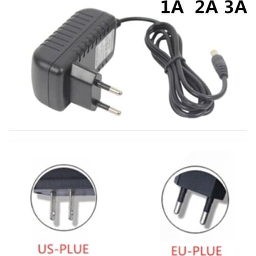 110-240V AC to DC adapter 12V 1A 2A 3A power adapter charger universal switching power supply 12 volt LED lamp with plug