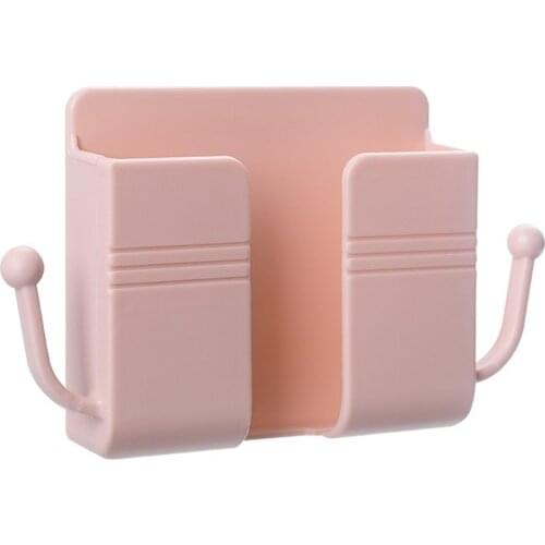 1x Storage Rack 10x9.5x3cm Remote Control Storage Box Punch-free Bedside Wall-mounted Storage Rack High Quality