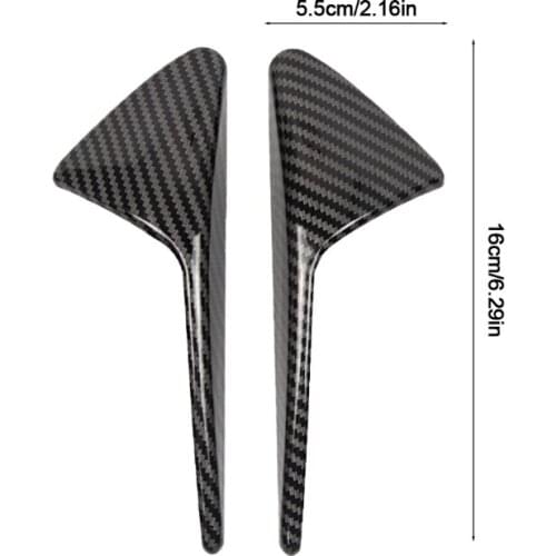 Compatible with Tesla-Model3 X S Real Carbon Fiber Camera Protection Cover Trim 2 Pack Car Side Markers Turn Signal 40GF