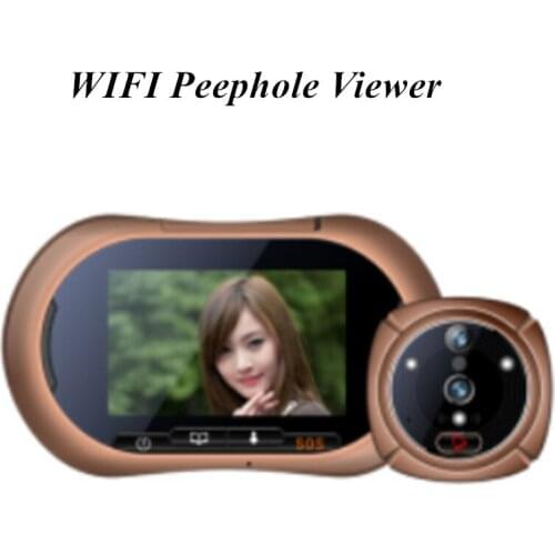 3.7 Inch Two Way Video Intercom WIFI Doorbell Peephole Viewer
