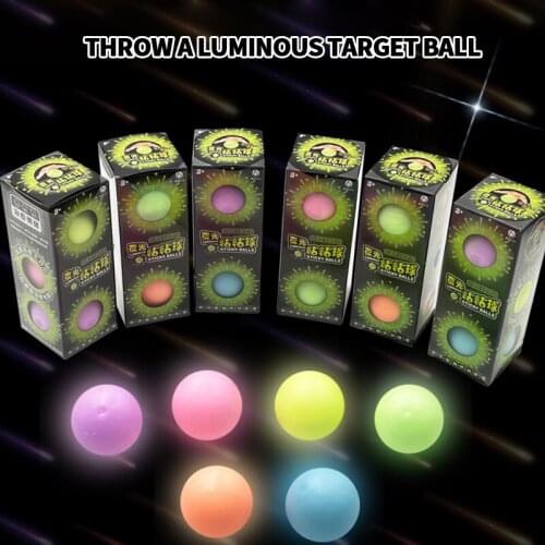 3PCS/Lot Luminous Sticky Ball Squeeze Toy Fidget Squishy Toy Stretching Kneading Ball Childrens Puzzle Stress Relief Toy