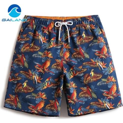 Gailang Brand Men Beach Board Shorts Boardshorts Mens Short Bottoms Summer Swimwear Swimsuits Quick Drying Shorts Casual New