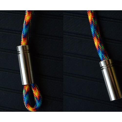 1PCS Titanium Alloy Knife Beads DIY Bead Umbrella Rope Titanium Paracord Bead Keyring Accessories