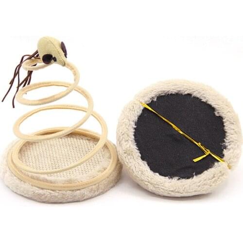 Pet Cat Toys Funny Elastic False Mouse Toys Cat Sisal Hemp Scratching Toys Interactive Amusement Teaser Toy For Cat Pet Product