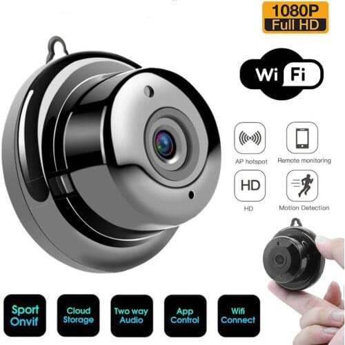 Wifi IP Camera HD 1080P Wireless Indoor Camera Night Vision Two Way Detection Baby Monitor V380 Audio Home Security with Hook