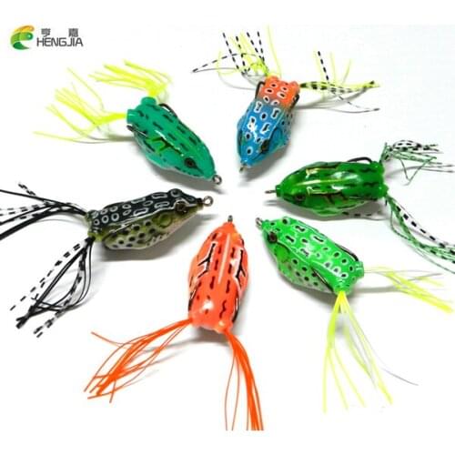 HENGJIA fishing lure Mixed 6 models fishing tackle 6 color Minnow lure Crank Lures Mix fishing bait Frog Fishing lures