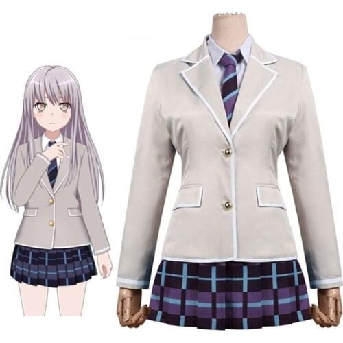 Custom Size Anime BanG Dream Cosplay Costume Winter School Uniform Dress Halloween Costumes for Women Outfits Clothes