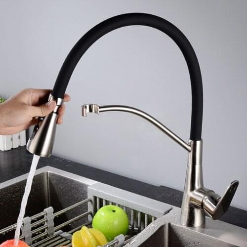 Any turning direction tap of the kitchen faucet from the water mixer sink of the bronze kitchen tap with filtered water faucets
