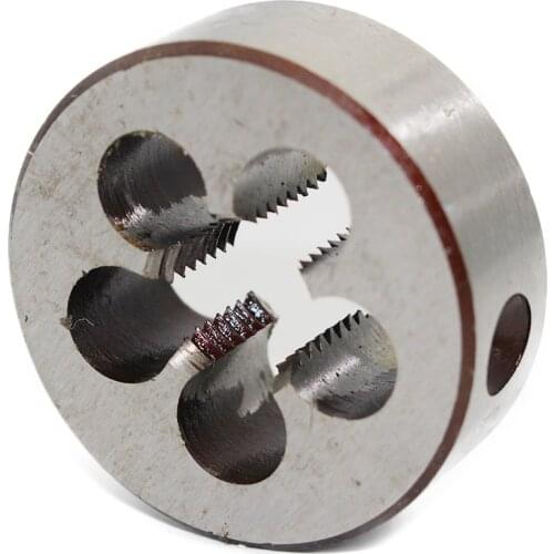 1pc M12 M13 M14 Machine Round Thread Dies hss Metric Right Hand Pitch 0.5mm 0.7mm 1mm Threading Tool for Lathe Molding Machine