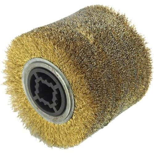 New 1pcs Steel-wire burning polishing wheel brush abrasive wheel Wood drawing wheel 120*100*19mm