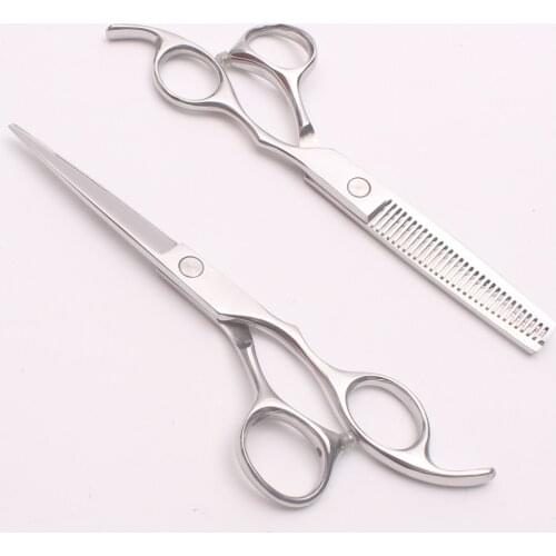2Pcs 1Pair C1006 5.5" 6" 6.5" 7" Japan Customized Logo Hairdressing Cutting Shears Professional Human Hair Scissors Pets Shears